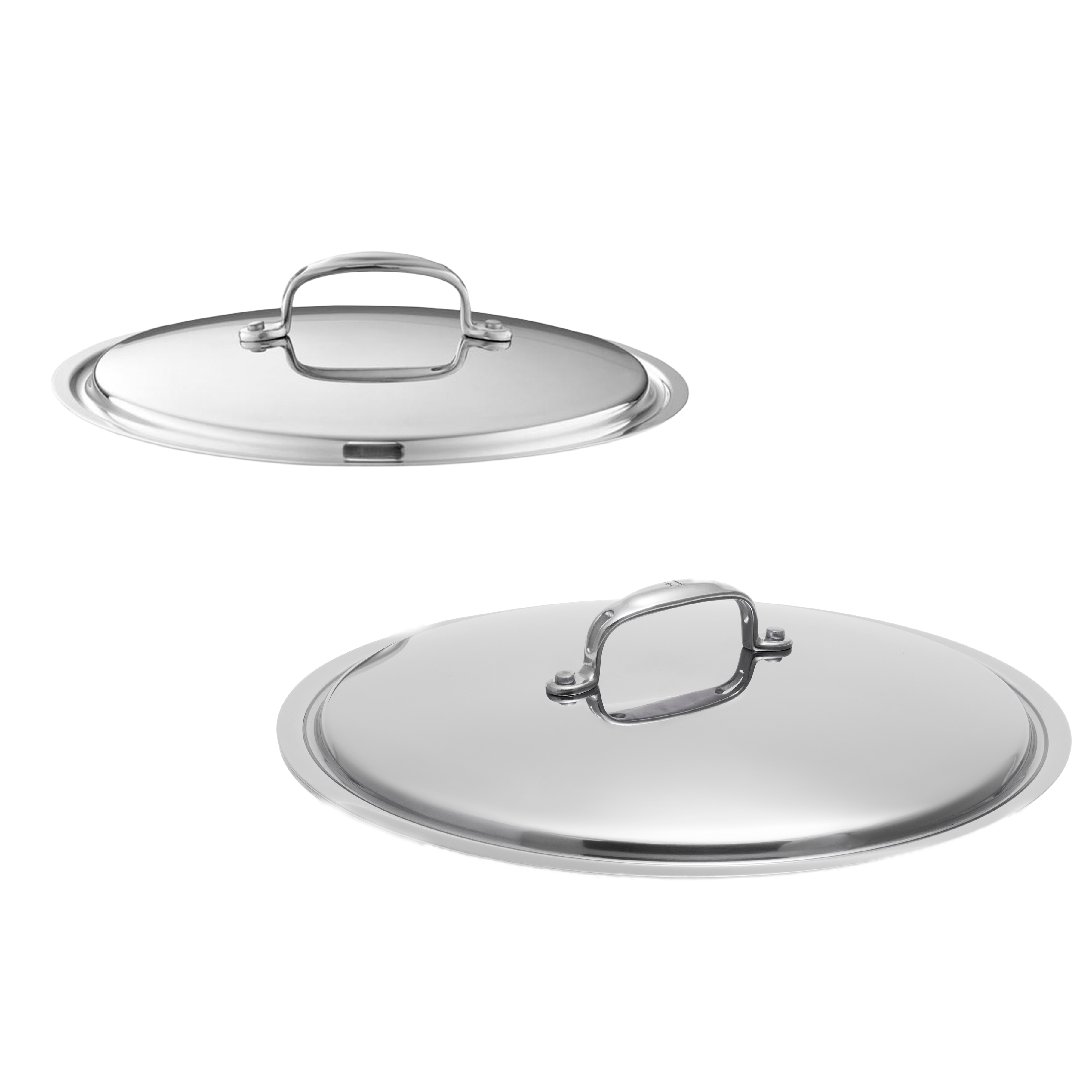 HSC-14903 Polished 10.5" & 12" Fry Pan Lids - Image 1