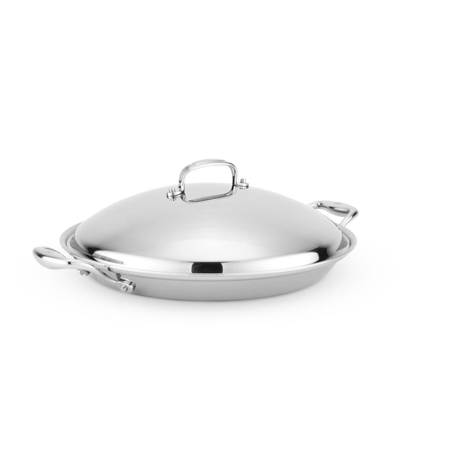 HSC-14919 Titanium Series 13.5" Paella Pan with Lid - Image 1
